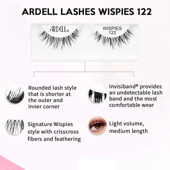 Ardell Lashes False Eyelashes Wispies 122 Black
