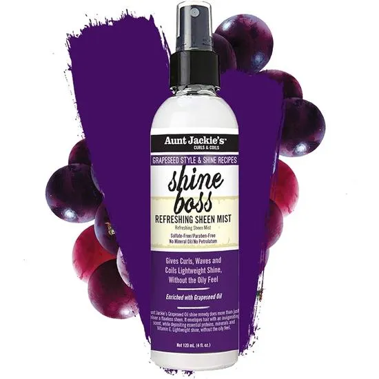 Aunt Jackie's Grapeseed Shine Boss Refreshing Sheen Mist 4oz