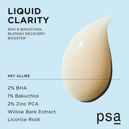 PSA Skin Liquid Clarity BHA & Bakuchiol Blemish Recovery Booster 15ml