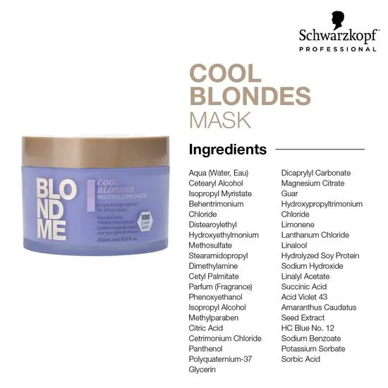 Schwarzkopf BlondMe Cool Blondes Neutralising Mask 200ml