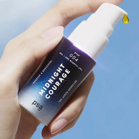 PSA Skin Midnight Courage Rosehip & Bakuchiol Retinoid Night Oil 15ml