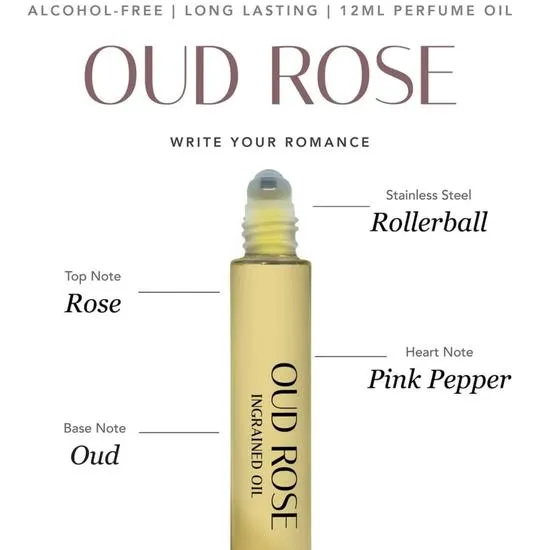 Ingrained Oil Fragrances Oud Rose