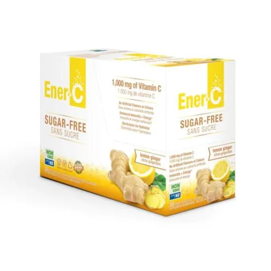 Ener-Life Ener-C Lemon Ginger Sugar Free Sachets 30 Sachets