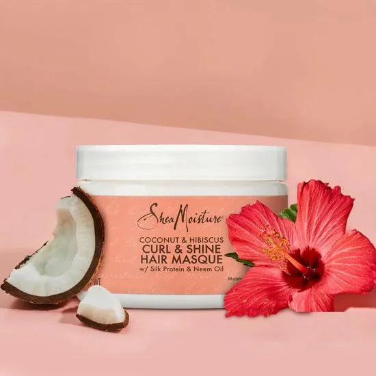 Shea Moisture Coconut & Hibiscus Curl & Shine Hair Masque 57g