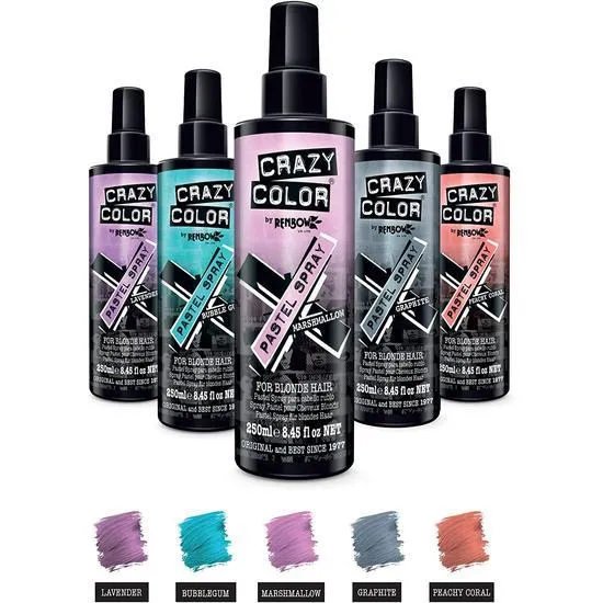 Crazy Color Pastel Spray Temporary Hair Dye Marshmallow