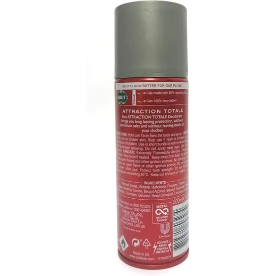Brut Attraction Totale Deodorant Spray 200ml