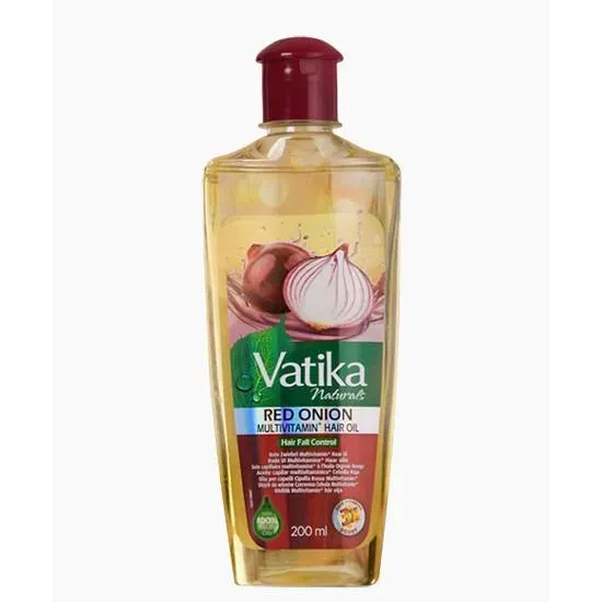 Dabur Vatika Naturals Red Onion Enriched Multivitamin Hair Oil-Hair Fall Control 200ml