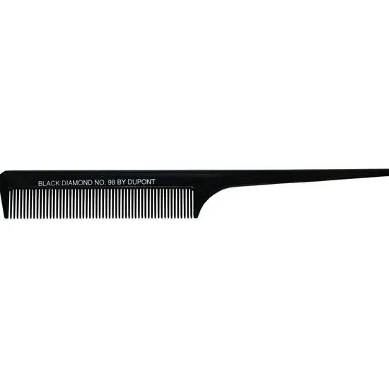 Black Diamond Tail Comb No 98 Black