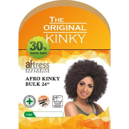 Aftress Synthetic Afro Kinky Bulk 24" 24 / 1B
