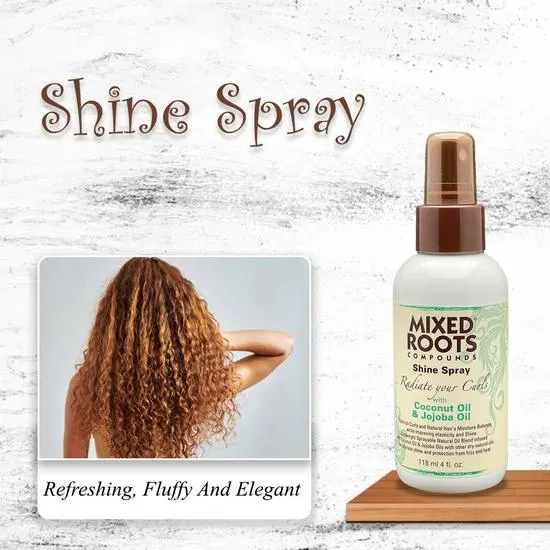 Mixed Roots Shine Spray Coconut Oil & Jojoba Oil 118ml