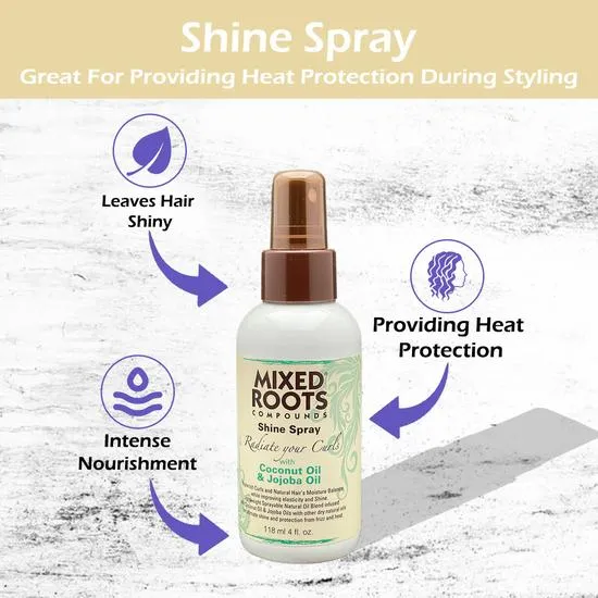 Mixed Roots Shine Spray Coconut Oil & Jojoba Oil 118ml
