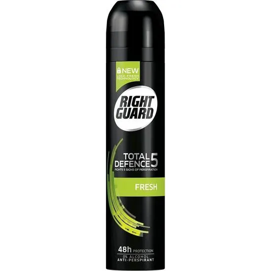 Schwarzkopf Right Guard Total Defence 5 Fresh 48h Protection Antiperspirant 250ml
