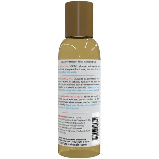 Okay Pure Naturals Blended Almond Oil 59ml