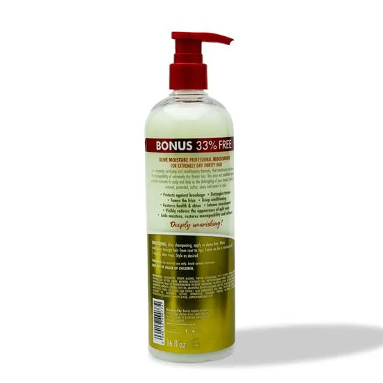 Olive Moisture Professional Moisturiser For Extremely Dry, Thirsty Hair 473ml