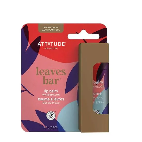 Attitude Plastic-Free Watermelon Lip Balm Enriched With Olive Oil 8.5 g