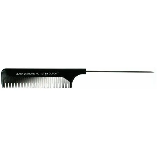 Black Diamond Pin Tail Comb No 40t Black
