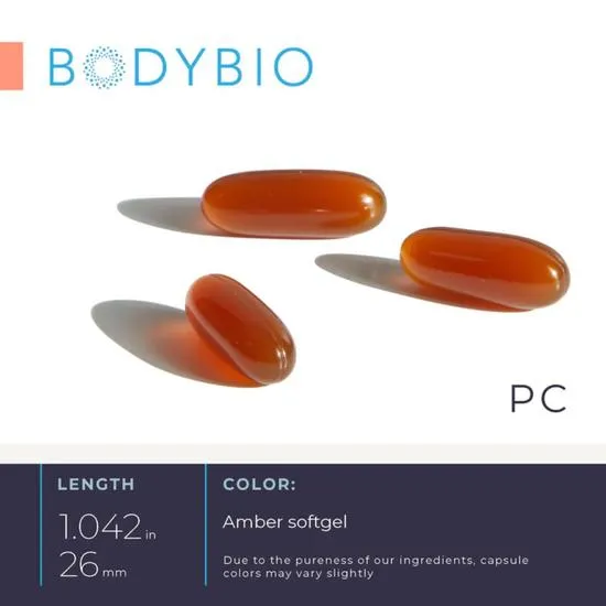 BodyBio PC Softgels 100 Softgels