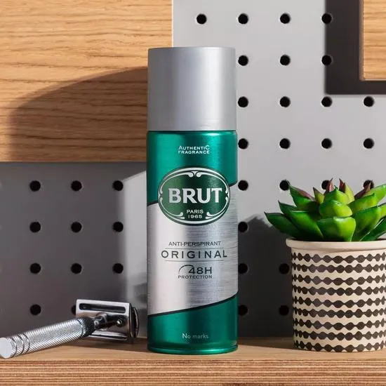 Brut Original Mens Anti-Perspirant 48h Deodorant With Distinctive Fragrance 200ml