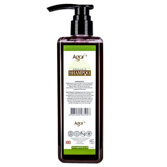 Agor Organic Strengthen Soothe & Shine Shampoo 500ml