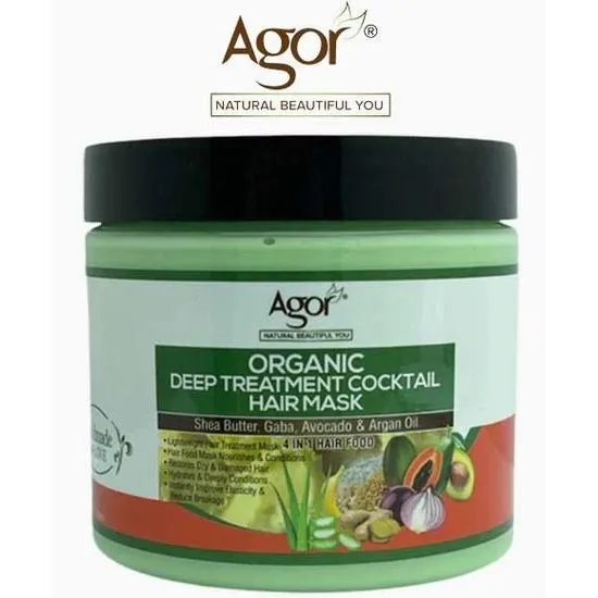 Agor Organic Deep Treatment Cocktail 4 In 1 Hair Mask 430ml