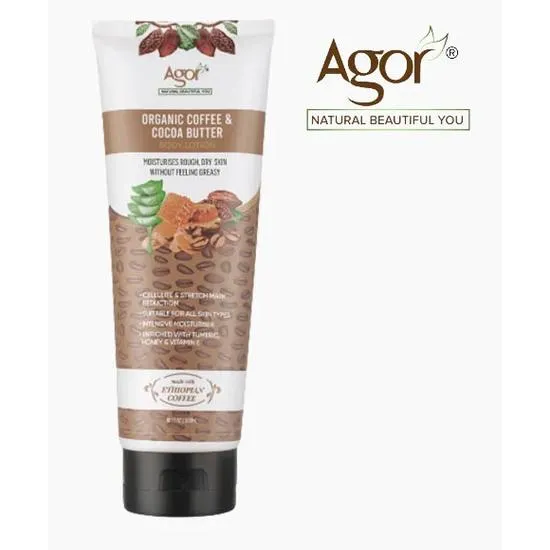 Agor Organic Coffee & Cocoa Butter Body Lotion 300ml