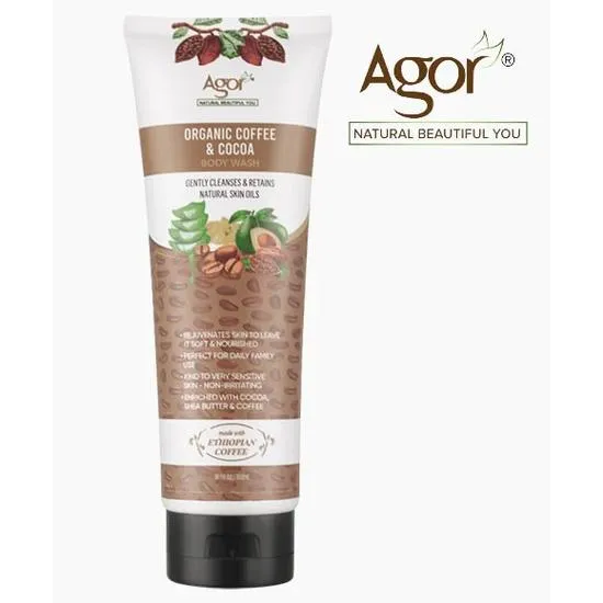 Agor Organic Coffee & Cocoa Body Wash 300ml
