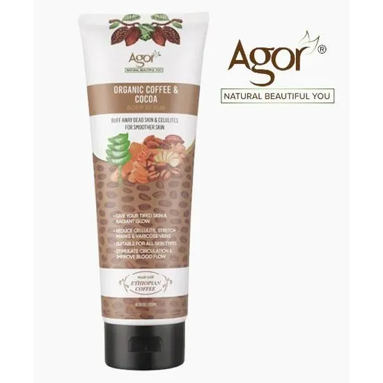 Agor Organic Coffee & Cocoa Body Scrub 300ml