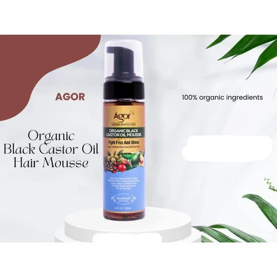 Agor Organic Black Castor Oil Mousse 200ml