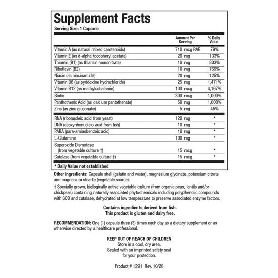 Biotics Research Nuclezyme Forte Capsules 90 Capsules