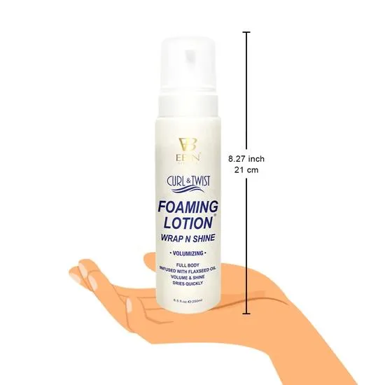 Ebin New York NewYork Curl & Twist Foaming Lotion Wrap & Shine Volumising 250ml