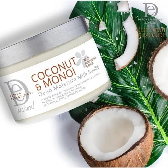 Design Essentials Natural Coconut & Monoi Deep Moisture Milk Souffle 340 g