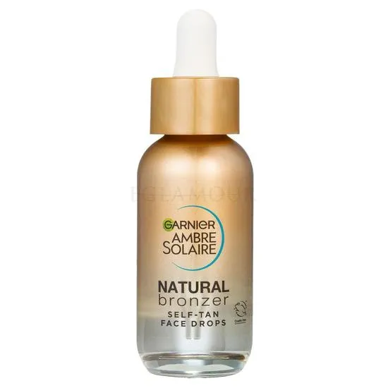 Garnier Ambre Solaire Natural Bronzer Self Fake Tan Face Drops 30 ml