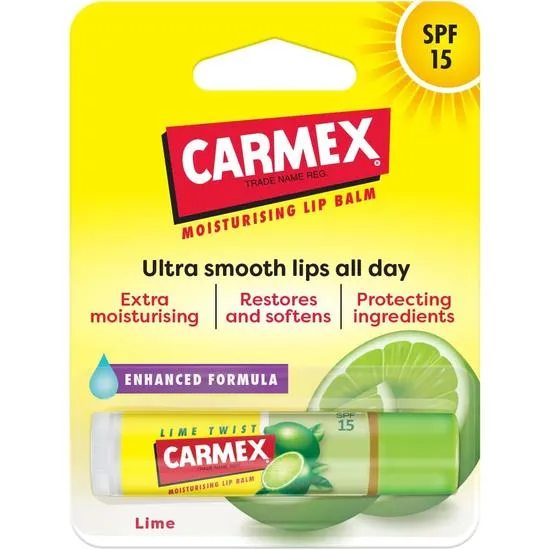 Carmex Moisturising Lip Balm Stick Lime Twist 4.25 g / Lime Twist