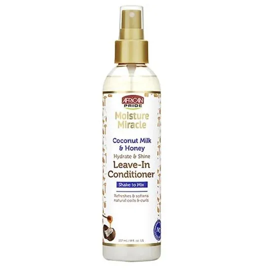 African Pride Moisture Miracle Coconut Milk & Honey Leave-In Conditioner 237ml
