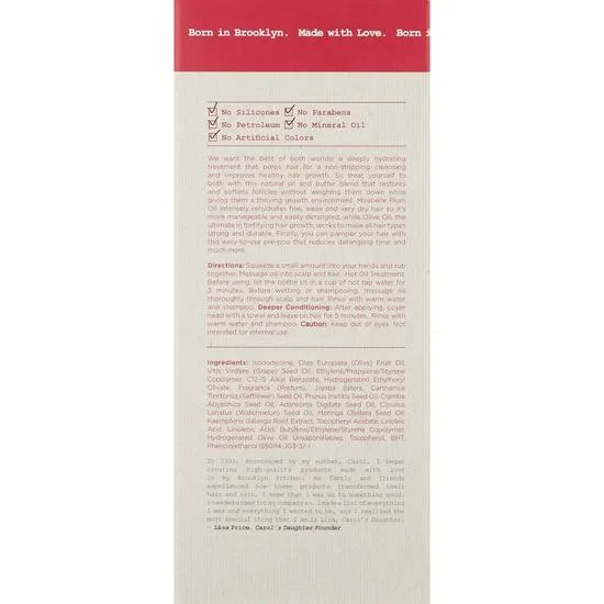 Carols Daughter Mirabelle Plum Healthy Growth Hair Oil Treatment 60ml