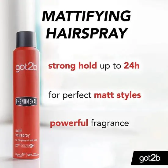 Schwarzkopf Mens Matte Hairspray With High Hold 200ml
