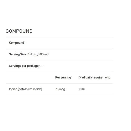 Biotics Research Liquid Iodine 60ml