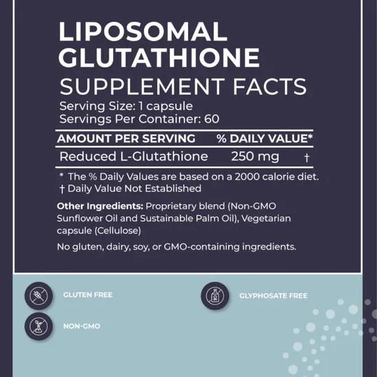 BodyBio Liposomal Glutathione Capsules 60 Capsules