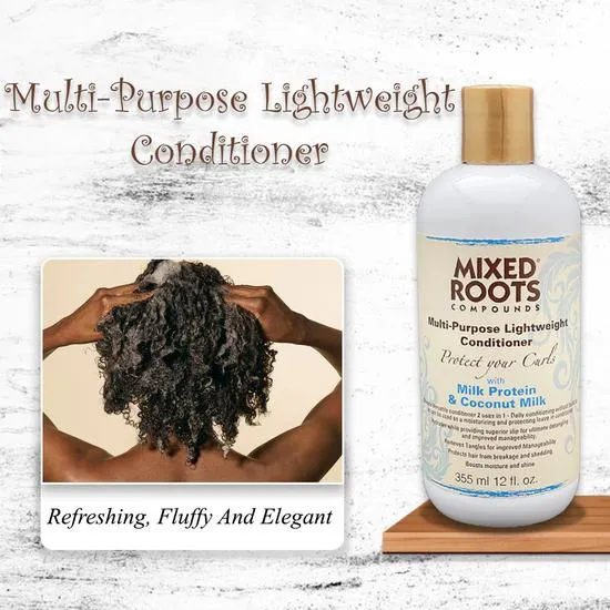 Mixed Roots Lightweight Conditioner Milk Protein & Coconut Milk 355ml