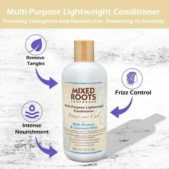 Mixed Roots Lightweight Conditioner Milk Protein & Coconut Milk 355ml