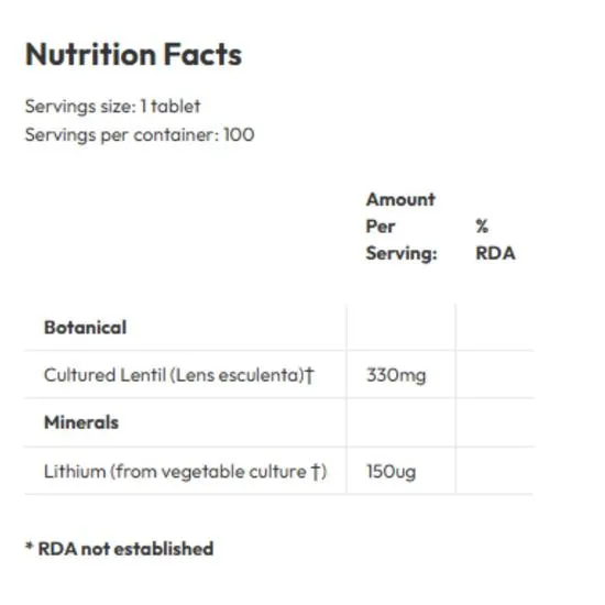 Biotics Research Li-Zyme Forte Tablets 100 Tablets