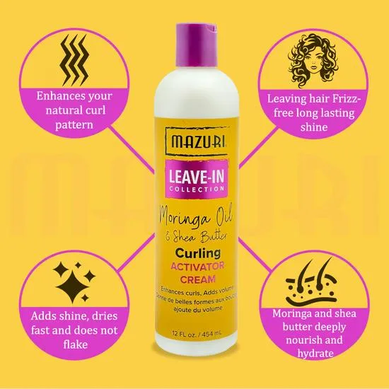 Mazuri Leave-In Collection Curling Activator Cream 454ml