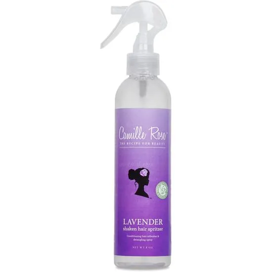 Camille Rose Lavender Shaken Hair Spritzer Detangling Spray 8 OZ