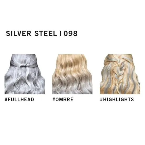 Schwarzkopf LIVE Semi-Permanent Hair Colour, 098 Steel Silver