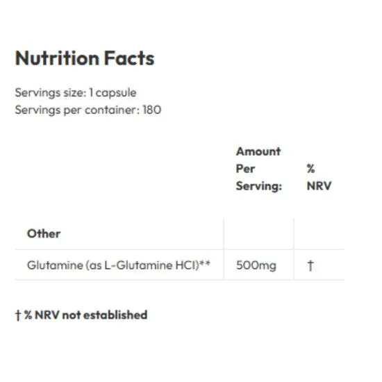 Biotics Research L-Glutamine Capsules 180 Capsules