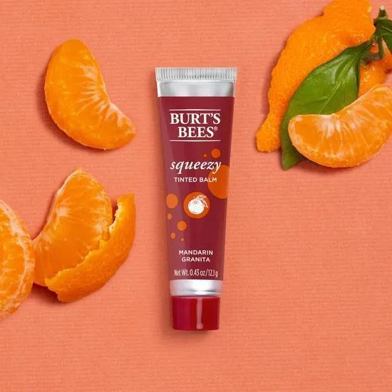 Burt's Bees Squeezy Tinted Lip Balm Mandarin Granita