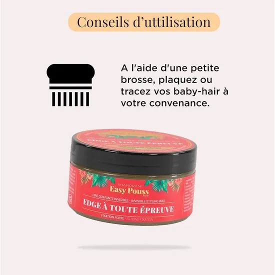 Easy Pouss Invisible Hair Styling Edge Control Wax 100ml