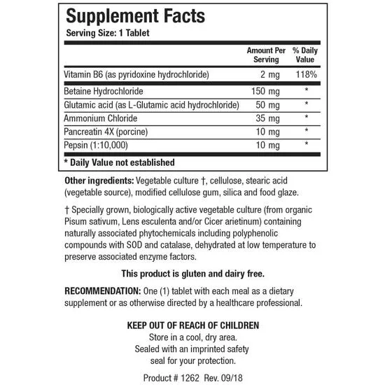 Biotics Research Hydro-Zyme Tablets 90 Tablets