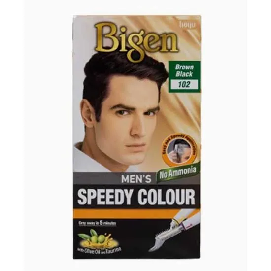 Bigen Men's Speedy Colour Brown Black 102