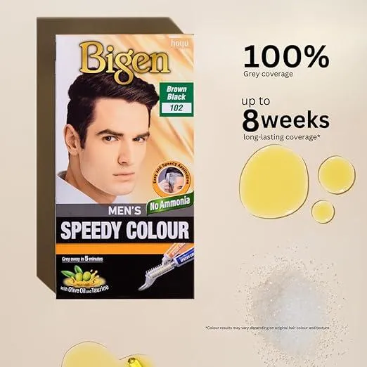 Bigen Men's Speedy Colour Brown Black 102